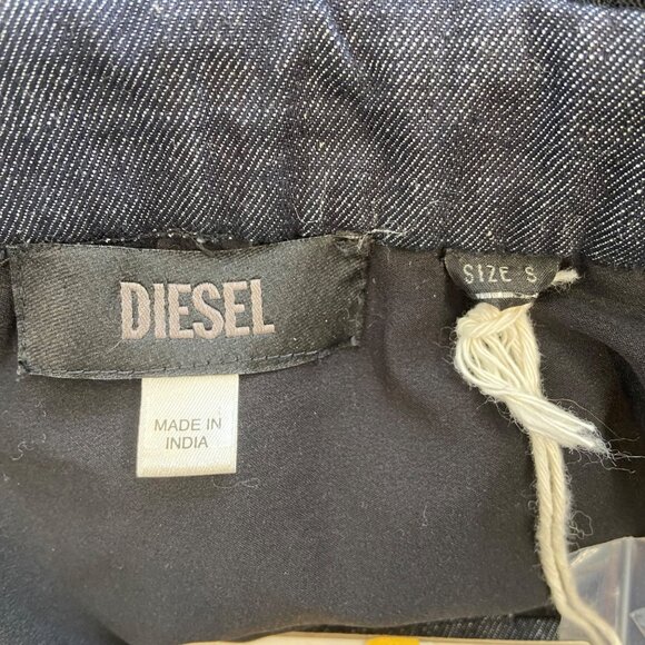 Diesel Black Sheer Layered Tulle Skirt With Denim Waistband & Frill Details wove - Picture 7 of 16